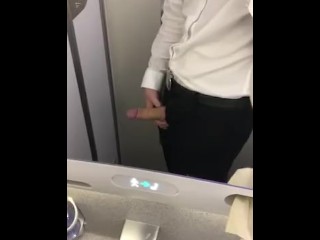 Suit Person Handjob In All Directions Toilet